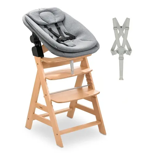 Hauck Hochstuhl Set Alpha Newborn Pro Nature Grey von hauck