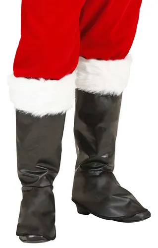 Funny Fashion Kostüm Stiefelstulpen mit Fell zum Weihnachtsmann Kostüm