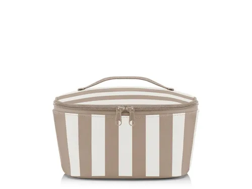 reisenthel coolerbag S Pocket Summerstripes Coffee – Kühltasche aus recycelten Materialien - Die isolierende Thermo-Lunchbag hält Speisen und Snacks lange frisch. Mit praktischem Zwei-Wege-Reißverschluss und Tragegriff ist sie ideal für unterwegs. Leicht zu reinigen und umweltbewusst durch recyceltes Obermaterial.