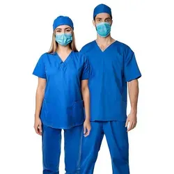 Maskworld Arzt-Kostüm Chirurg Kostüm - Arzt Halloween Kostüm Herren, Das Kostüm, dem die Ärzte vertrauen! blau S-M