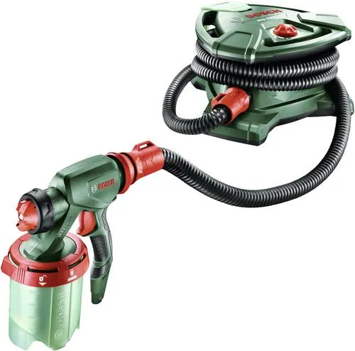 Bosch Farbsprühsystem PFS 7000 - 1400 W, 2x 1000 ml Farbbehälter, vielseitig für Wandfarben, Lacke und Lasuren, optimale Leistung und einfache Handhabung