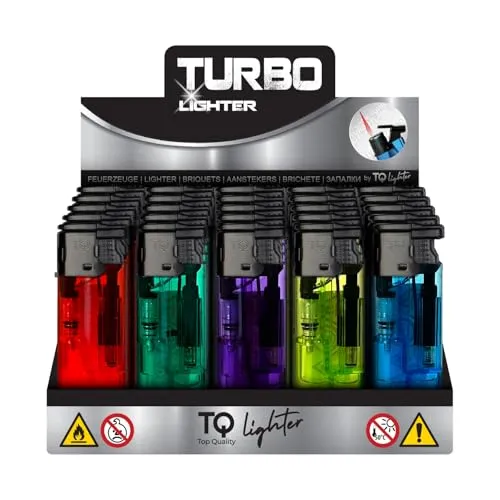 50-200 Stück h2i Einwegfeuerzeuge bunt mit Reibrad oder Jetflamme + h2i Sticker (f. 200 Stück Jet Flame)