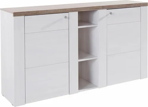Home affaire Sideboard Larona, zeitlose Kommode mit 2 Türen in weiß von OTTO home