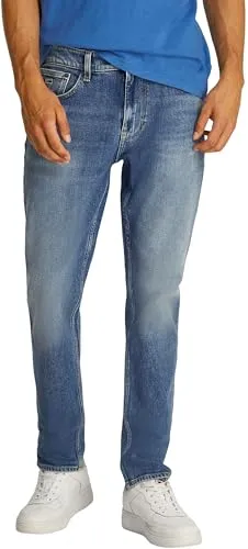 Tommy Jeans Herren Jeans Hose Austin Slim Tapered Fit, Blau (Denim Medium), 32W/29L