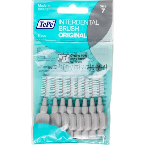 TePe D-A-CH GmbH TePe Interdentalbürsten Original 8 Stück, 1,3 mm, grau
