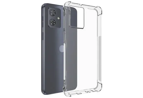 mtb more energy Smartphone-Hülle Clear Armor Case für Motorola Moto G54 5G (XT-2343-1, 6.5), Transparente TPU Schutzhülle Case Backcover mit Anti-Shock Verstärkung