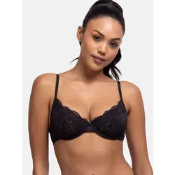Dorina Bügel-BH nicht gepolstert, Spitze, verstellbare Träger, elegant schwarz 90