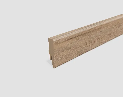 EGGER Sockelleiste L640, L: 240 cm, H: 5.8 cm, 2,40m, passend zu Fußboden Parkett Eiche dunkel