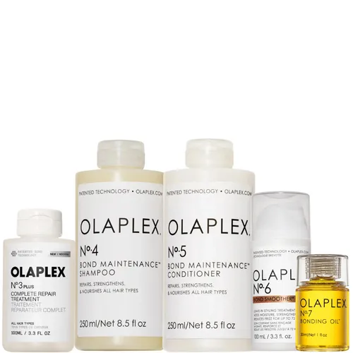 OLAPLEX Repair & Care Set - Intensive Haarreparatur - Das OLAPLEX Repair & Care Set bietet eine intensive Pflege für geschädigtes Haar. Ideal für die tägliche Anwendung, um die Haarstruktur zu stärken und zu revitalisieren.