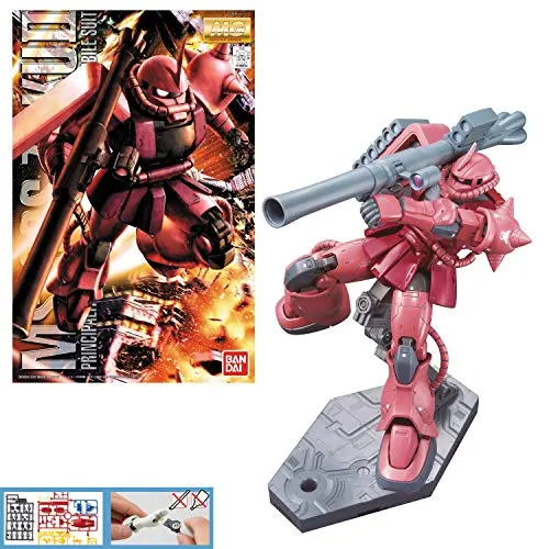 BANDAI - Master Grade Zaku Char's, Version 2.0 MS-06S 1/100, Mehrfarbig