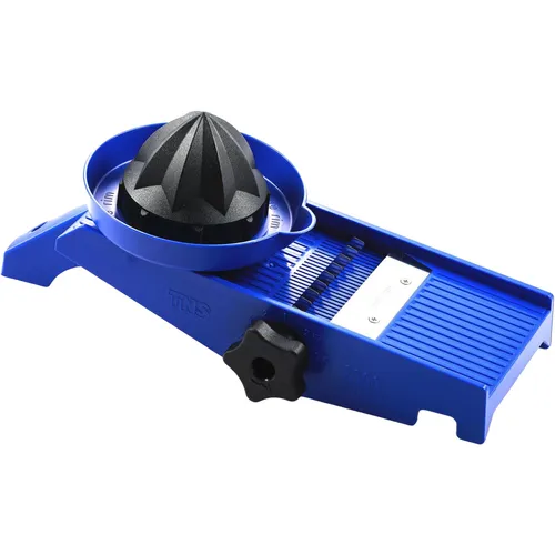 Produktbild TNS-2000 Hellblau-Schwarz Gemüsehobel KOMPLETT-SET (Ersatzmesser+Messerschutz)