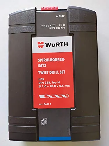 Produktbild Würth Spiral Bohrer Set 19 tlg. HSS DIN Typ N 338