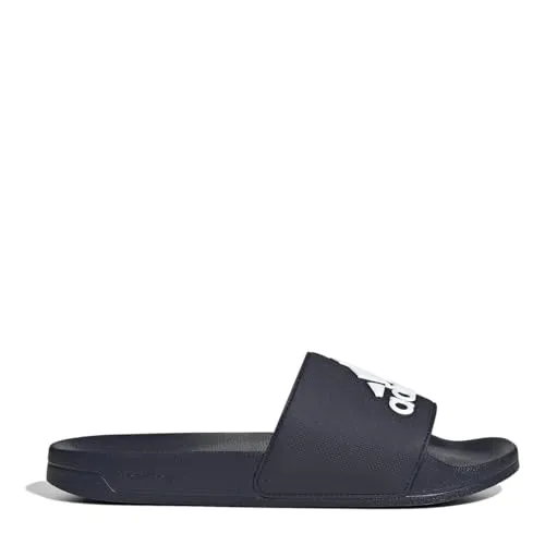 adidas Adilette Shower Sandalen Blau 10 - Badeschuhe mit bequemem Fußbett, ideal für Strand und Schwimmbad, perfekt für entspannte Sommertage.