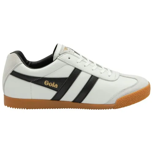 Gola Herren Classics HARRIER Weiß Schwarz - 42 EU - Sneaker für Herren, ideal für Berufskleidung, mit einem komfortablen Textilfutter und einer robusten Gummisohle für langanhaltenden Tragekomfort.
