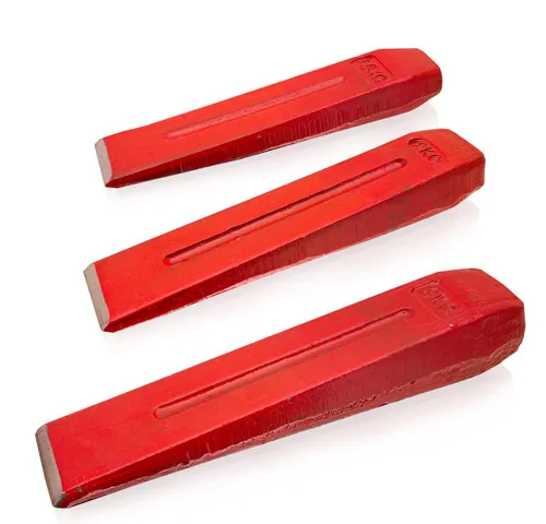 Bituxx Spaltkeil 3er Set - 1500g, 2000g, 3000g - Effizientes Spalten von Holz mit dem Bituxx Spaltkeil Set. Aus robustem Stahl gefertigt, ideal für Garten und Holzarbeiten. Enthält 3 Gewichte für vielseitigen Einsatz.