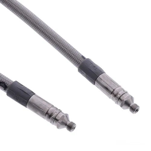 Motorrad Stahlflex Leitung Vario transparent 70cm JMP 7575269