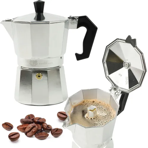 Classic Kaffeemaschine Kaffeekanne Für 3 Tassen Kaffee (150 Ml) Induktion Silber