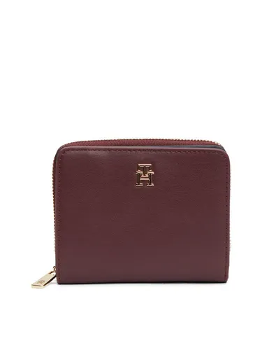 Tommy Hilfiger Geldbörse TH ICON MED ZA FLAP, Damen Geldbeutel, Portemonnai mit edlem TH-Logoemblem