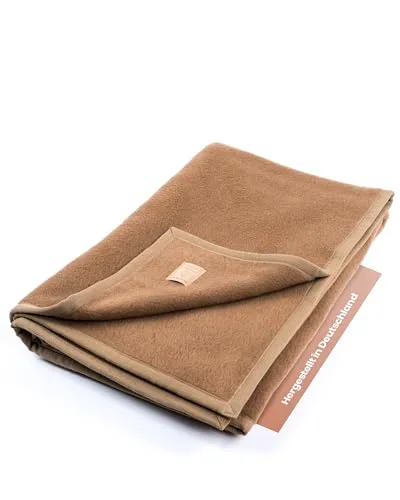 Ritter Decken Maharadscha Kamelhaardecke 150 x 220 cm in braun von Ritter Decken