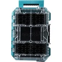 Makita MAKTRAK kompakt P-91067 Werkzeugkoffer - Sortimentskasten für Werkzeugzubehör mit flexibler Innenaufteilung und robustem Design. Ideal für Profis, die Ordnung in Werkstatt und Baustelle schätzen.