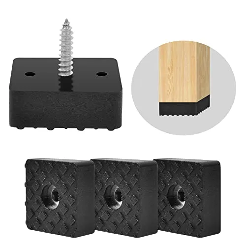 Schraubbare Gummifüße für Möbel, 20 Stück - Möbelfüße aus hochwertigem PVC-Gummi, rutschfest und schützend gegen Nässe, ideal für alle Möbelarten und zur Verlängerung der Lebensdauer.