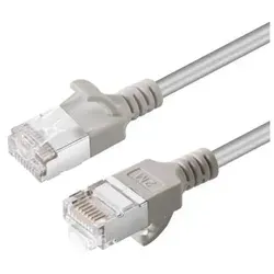 CAT6A U-FTP Slim LSZH 10m Netzwerkkabel Grau - Hochgeschwindigkeitsnetzwerkkabel für zuverlässige Datenübertragung, flexibel und platzsparend, ideal für die moderne Büro- und Heimnetzwerkinstallation.