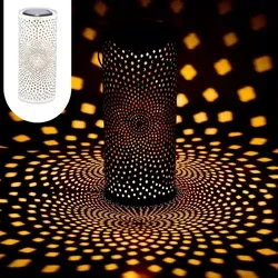 Vintage Solarlaterne Solar Laterne Windlicht Lampe Outdoor Swann Weiss