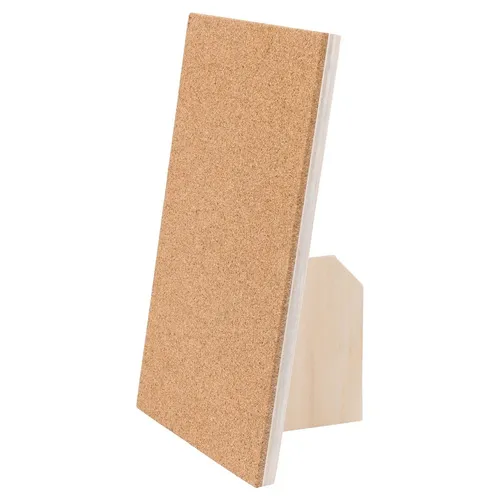 Tischpinnwand aus Kork mit Aufsteller 29x21 cm | Pinnwand für Büro & Homeoffice