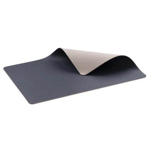 BITZ Tischset in Leder-Look, 4er-Set in Königsblau/Sand - Platzsets in abwaschbarem Leder-Look, 46 x 33 cm, ideal für stilvolle Tischdekoration und leicht zu reinigen.