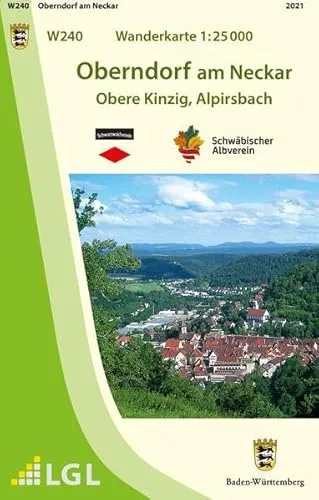 W240 Wanderkarte 1:25 000 Oberndorf am Neckar: Obere Kinzig, Alpirsbach