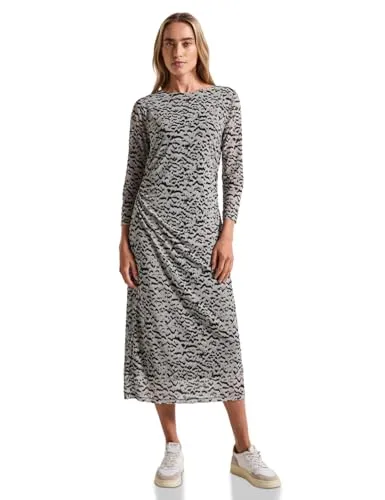 Street One Damen 1408845 Gemustertes Mesh-Kleid von Street One