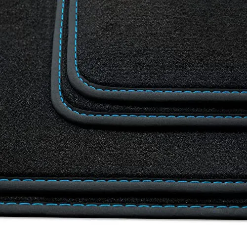 teileplus24 Auto-Fußmatten HQ-162 Velours für VW Golf 7 - Hochwertige Deluxe Velours Fußmatten, passgenau für VW Golf 7. Mit strapazierfähiger Nubuk Bandeinfassung und einfacher Reinigung durch hohe Veloursdichte. Ideal für ein sauberes und stilvolles Auto-Interieur.