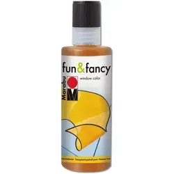 Fensterfarbe Fun Fancy h.braun MARABU 04060 - 80ml, lebendige Farben für kreative Bastelprojekte und Dekoration