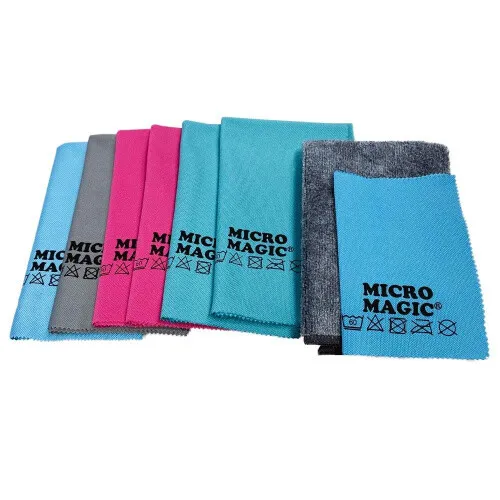 Pastaclean® Glas- & Poliertücher Set (Bunt) + Flauschtuch, 8tlg.