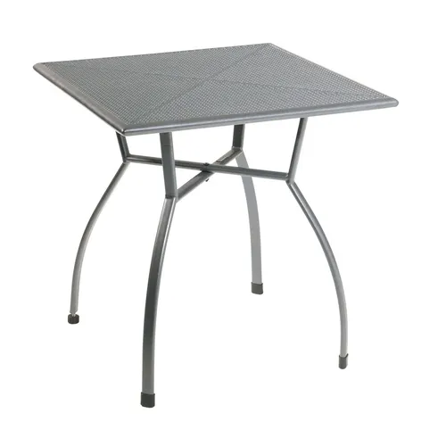 Gartentisch Toulouse 70x70cm - Wetterfest und Modern - Quadratischer Metalltisch für den Außenbereich, pflegeleicht und ideal für Garten oder Balkon. Maße: 70x70x73cm, aus robustem Stahl gefertigt.