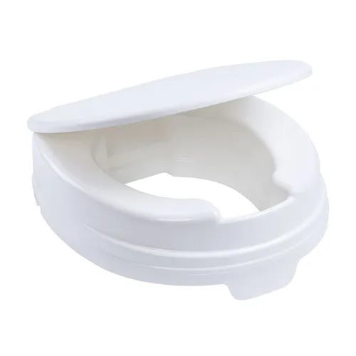 Dietz Toilettensitzerhöhung Relaxon 10 cm mit Deckel - Toilettensitzerhöhung aus Kunststoff, TÜV-geprüft, erhöht um 10 cm für mehr Komfort, belastbar bis 200 kg, ideal für Senioren und Personen mit Mobilitätseinschränkungen.