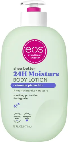 EOS Bodylotion Shea Better 24H Moisture Vanilla Cashmere - Hochwertige Bodylotion mit 24 Stunden Feuchtigkeitspflege und einem warmen Vanilleduft. Ideal für die tägliche Hautpflege und sorgt für ein geschmeidiges Hautgefühl.