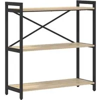 vidaXL Bücherregal im Sonoma Eiche-Design – 80 x 30 x 83 cm von vidaXL