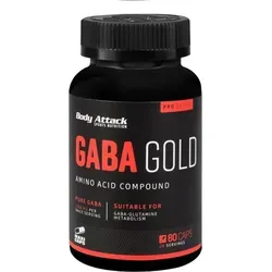 Body Attack GABA GOLD Kapseln – 80 Kapseln - Hochwertige Kapseln mit Gamma-Amino-Buttersäure für deine tägliche Unterstützung. Ideal für die Abendroutine, um Entspannung zu fördern und den Tag ruhig ausklingen zu lassen.