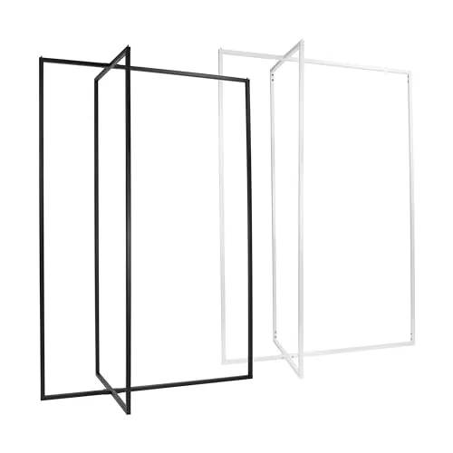 Natural Goods Berlin Kleiderständer KREUZ (Weiß, 110 cm) - Stilvolle Kleiderstange aus stabilem Metall - Praktischer Kleiderständer für Schlafzimmer, Wohnzimmer & Büro. Robust, leicht montierbar und ideal für die stylische Präsentation Deiner Kleidung. Perfekt für Zuhause oder gewerbliche Nutzung.