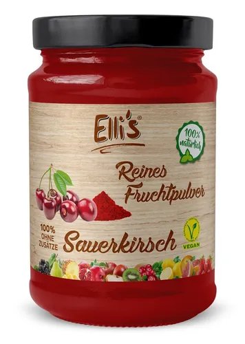Fruchtpulver Kirsche - natürliches Fruchtpulver aus der reinen Frucht