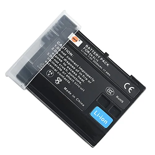 DSTE Electron EN-EL15 ENEL15 Ersatz Batterie Akku Kompatibel mit Nikon Z6 Z7 D500 D600 D610 D800 D850 D800E D750 D7000 D7100 D7200, JIA117A1