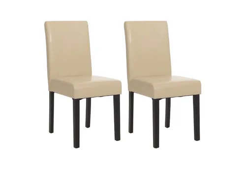 PROREGAL® Esszimmerstuhl Esszimmerstuhl klassisch und zeitlos HxBxT 90x43x56cm Material, Farbe (2 St), Mit hochwertigem Bezug, erhältlich in vielen Ausführungen