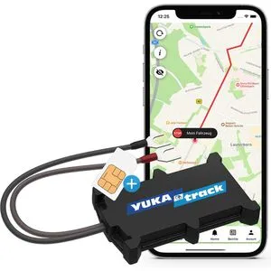 easyWire (2G) GPS-Tracker - europaweite Datenflat für 12 Monate, ideal für PKW-Überwachung und App-Steuerung in Schwarz
