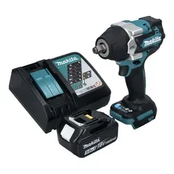 Makita DTW 700 RT1 Schlagschrauber 18 V - Akkuschrauber mit 700 Nm maximalem Drehmoment, bürstenlosem Motor und 5 Ah Akku – ideal für anspruchsvolle Schraubarbeiten.