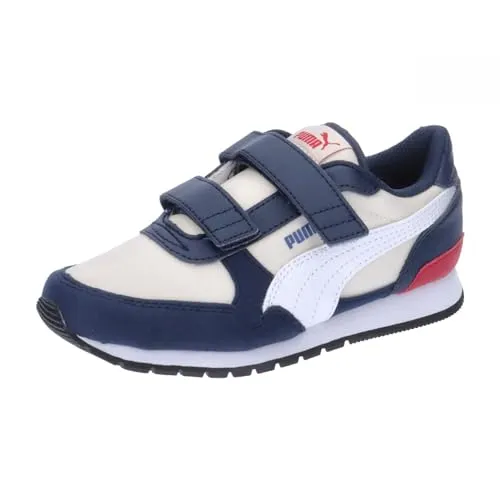 PUMA Unisex Kinder St Runner V3 Nl V Ps Turnschuhe, Sugared Almond Puma White Club Navy Club Red Cobalt Glaze, 28 EU