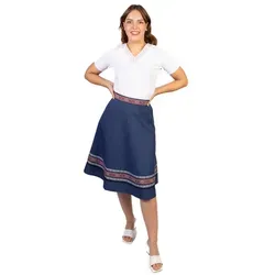 Trachtl Anna-Marie Trachtenrock blau 40 - Trachtenmode - Modischer Trachtenrock in Petrolblau, aus 97% Baumwolle für angenehmen Tragekomfort, ideal für festliche Anlässe und traditionelle Feiern.