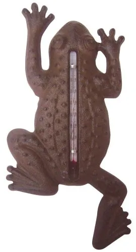 Esschert TH62 Design, Thermometer Frosch, Gusseisen, 24 x 12 x 2 cm