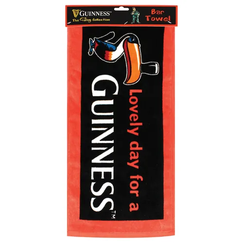 Guinness Toucan Bar Towel in rot von Carrolls Irish Gifts