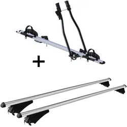 Fahrradträger SAGITTAR + Relingträger Tiger XL für Opel Zafira B 2008-2012 - Fahrradträger und Relingträger Set für Opel Zafira B 2008-2012. Hochwertiger Aluminiumträger für alle Fahrradtypen, einfacher Transport und maximaler Komfort auf langen Fahrten.